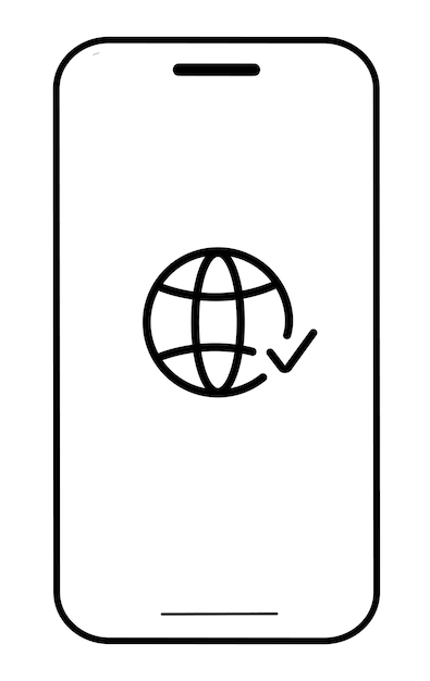 vector illustration of the internet on a transparent background