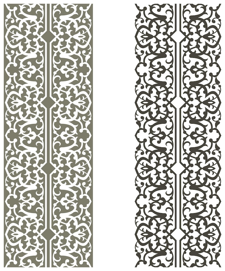 Vector illustration Islamic decorative frame border graphic design pattern suitable for calligraphy
