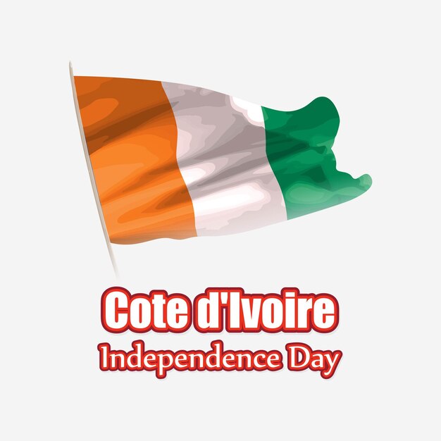 Векторная иллюстрация ко Дню независимости Кот-д'Ивуара