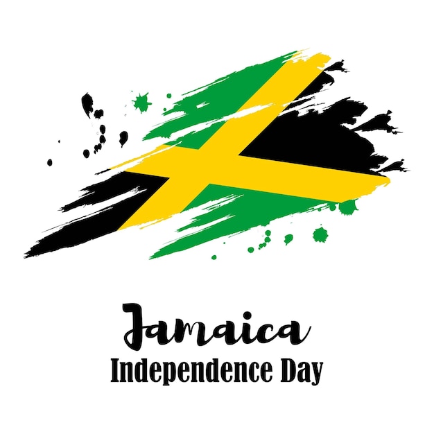 Vector illustration for jamaica independence day