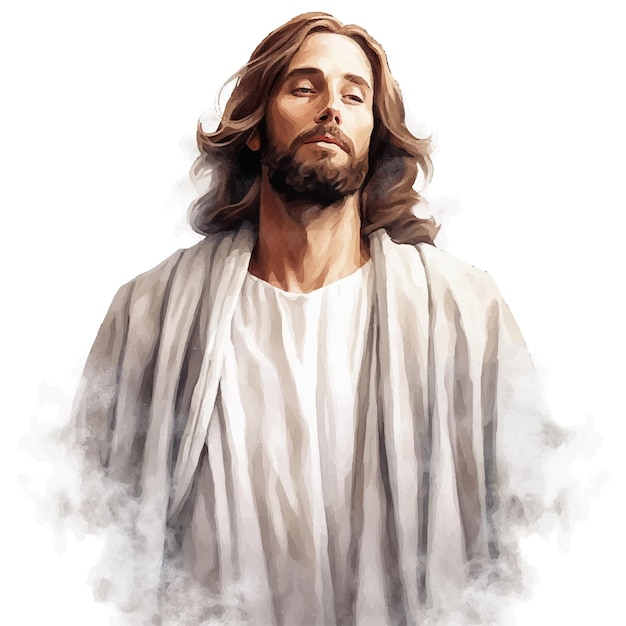 Vector vector illustration of jesus christ