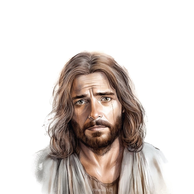 Vettore illustrazione vettoriale di gesù cristo