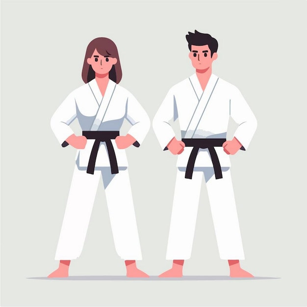 vector illustration karate