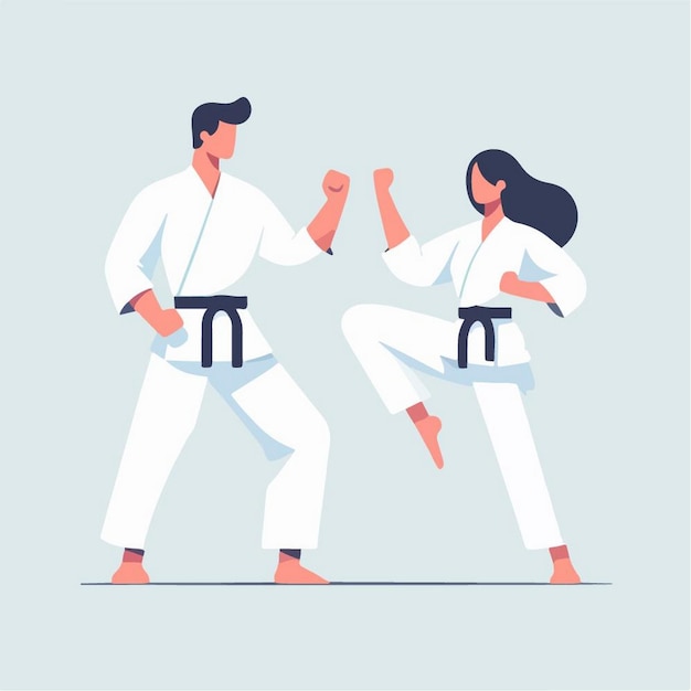 Vector vector illustration karate