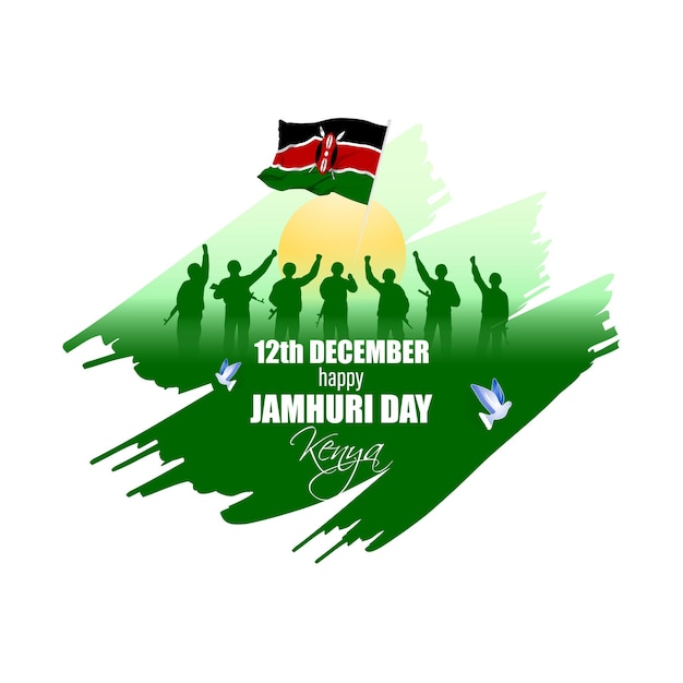Vector illustration for Kenya Jamhuri Day Republic Day