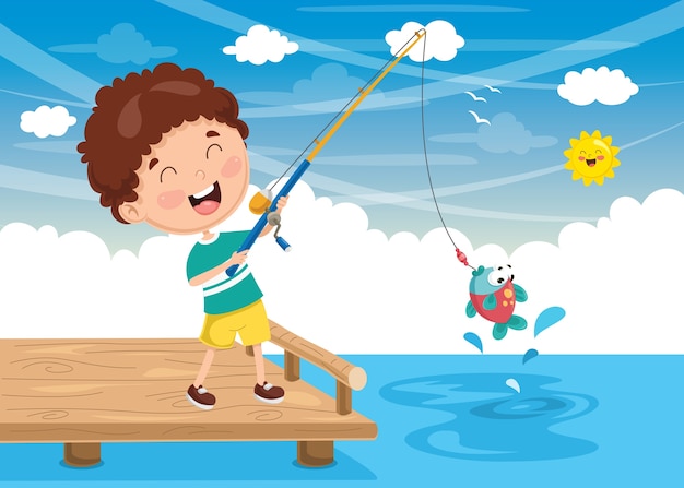 Kids Fishing Images - Free Download on Freepik