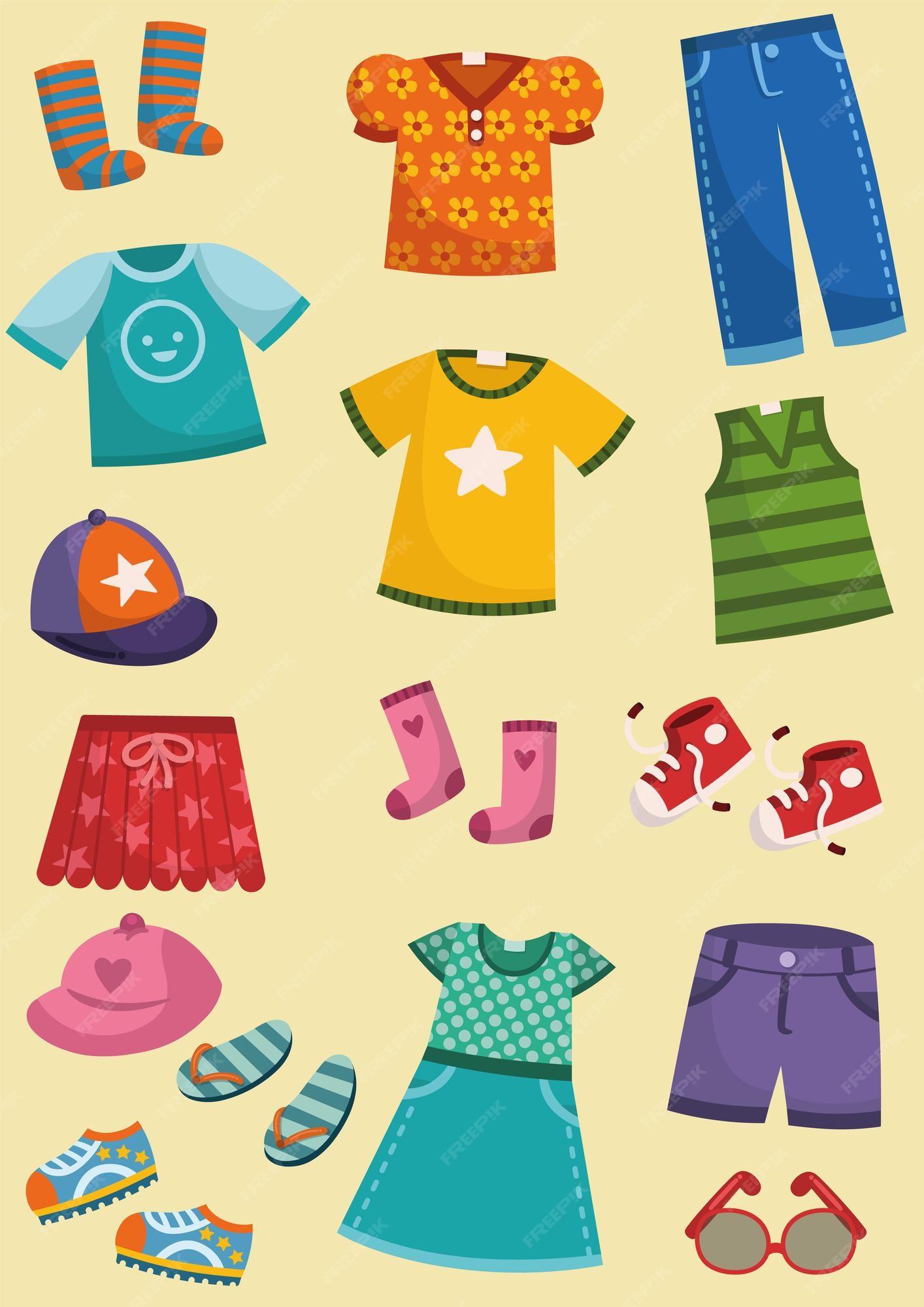 Illustration Of Clothes
 Premium Vector