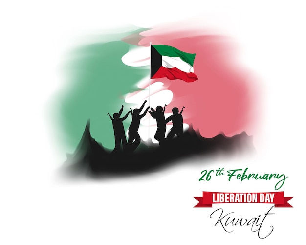 Vector illustration of Kuwait Liberation Day