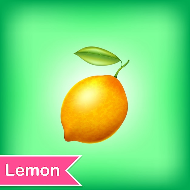 Vector Illustration Of Lemon