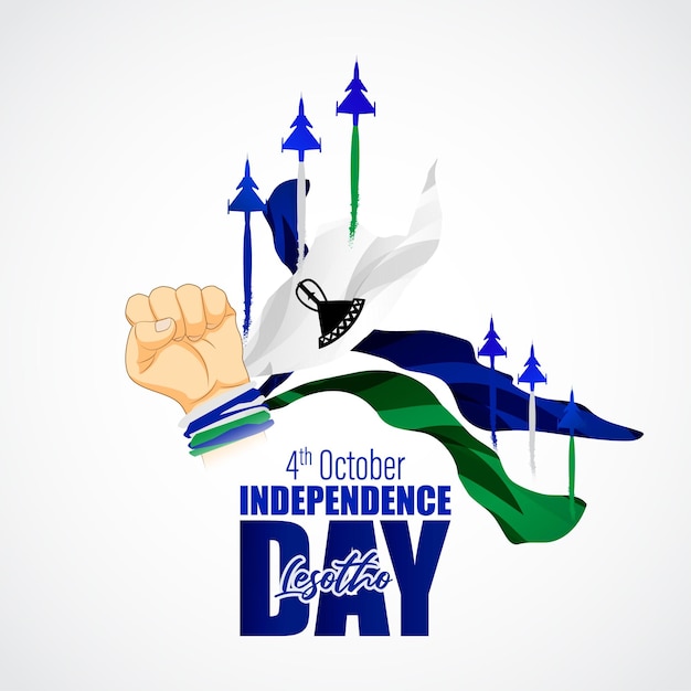 Vector illustration for Lesotho Independence Day