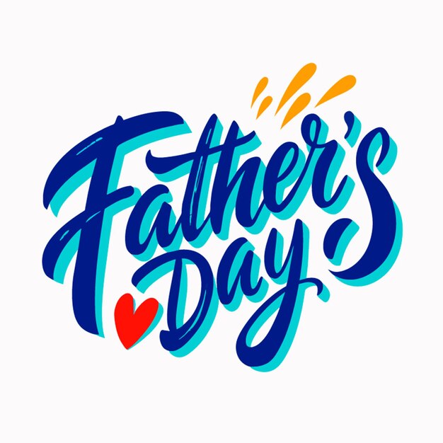 vector illustration lettering fathers day and hand lettering inspirational typography poster banner