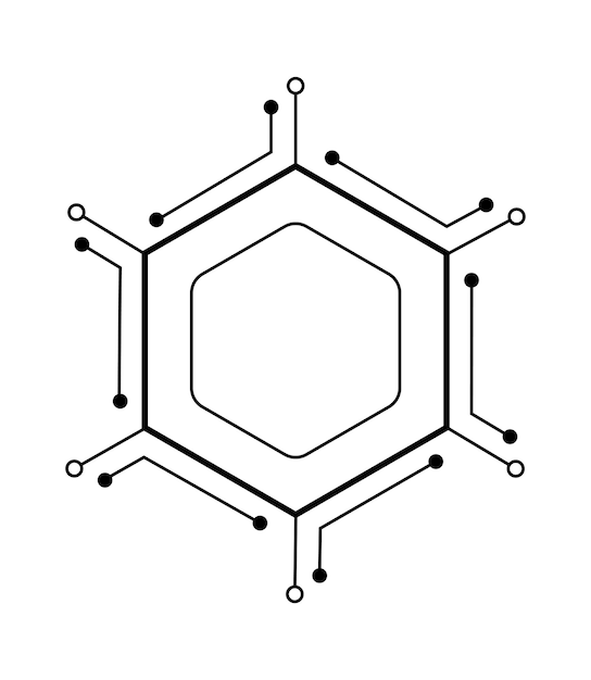 Vector illustration of Linear Microcircuit