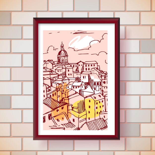 Vector illustration Lisbon