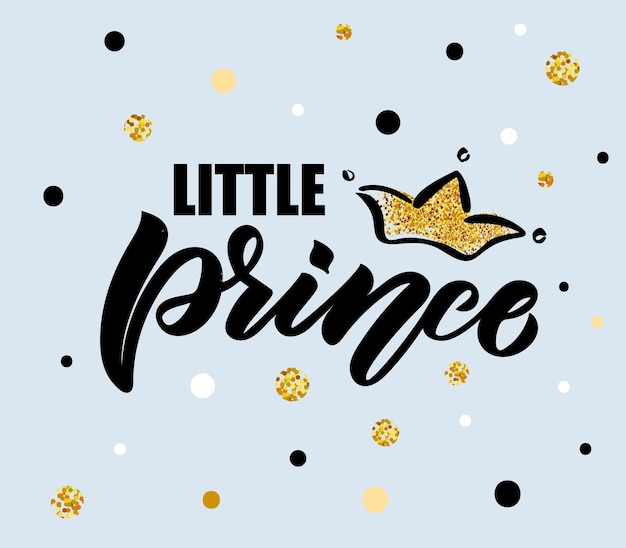 Vettore illustrazione vettoriale del testo della piccola principessa per i vestiti delle ragazze icona dell'etichetta del distintivo della principessa tshirt