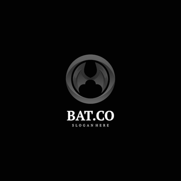 Illustrazione vettoriale logo batman gradiente colorato