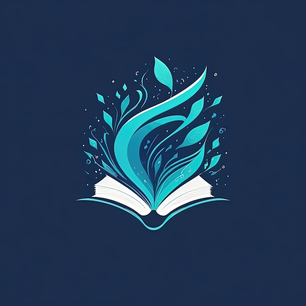 векторная иллюстрация логотипа дизайн книги