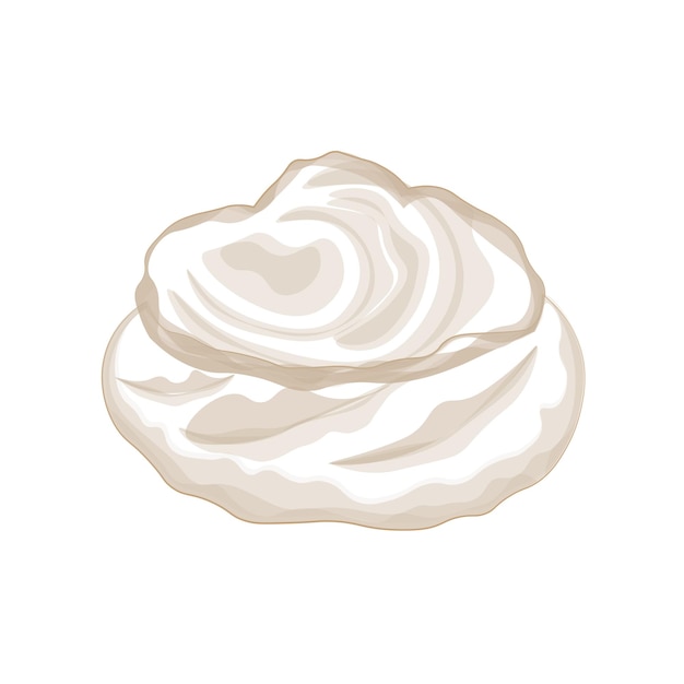 Vector vector illustration logo line art choux cream puff cake