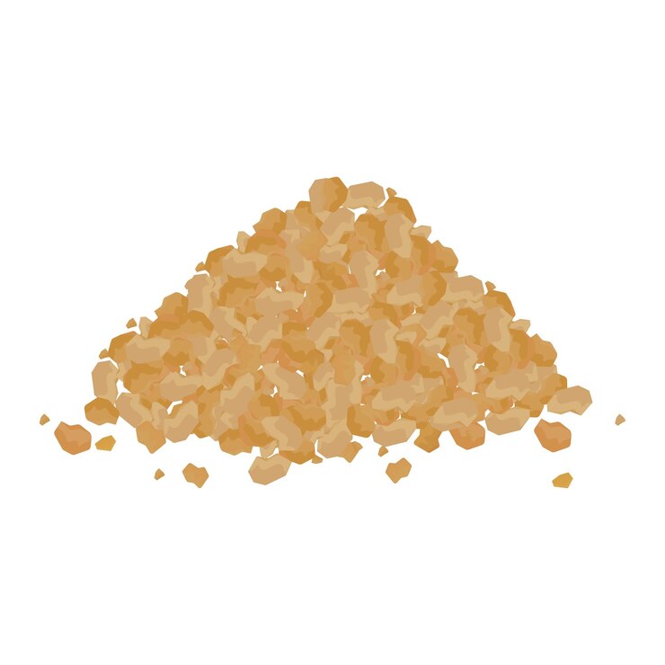 Vector ブラウン砂糖の積み重ねのベクトルイラストロゴ