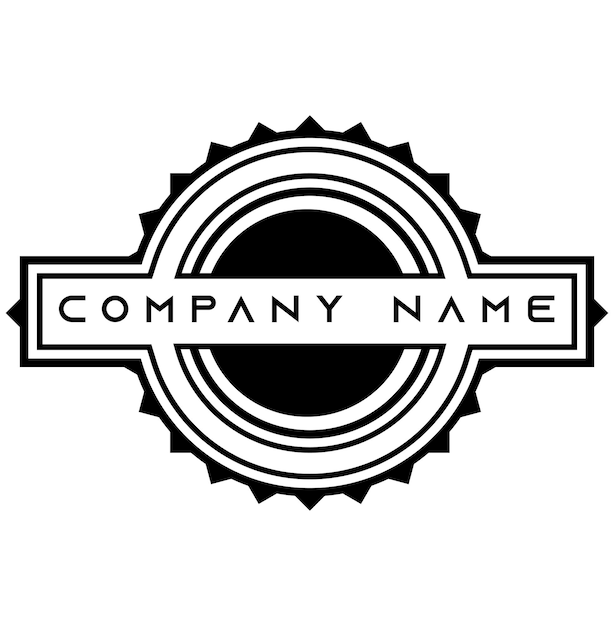 Illustrazione vettoriale logo vintage per la tua azienda su sfondo bianco