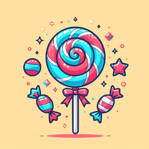 Vector illustration of Lollipop