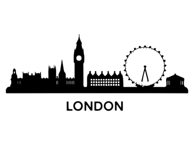 ロンドンのスカイラインのベクトルイラスト