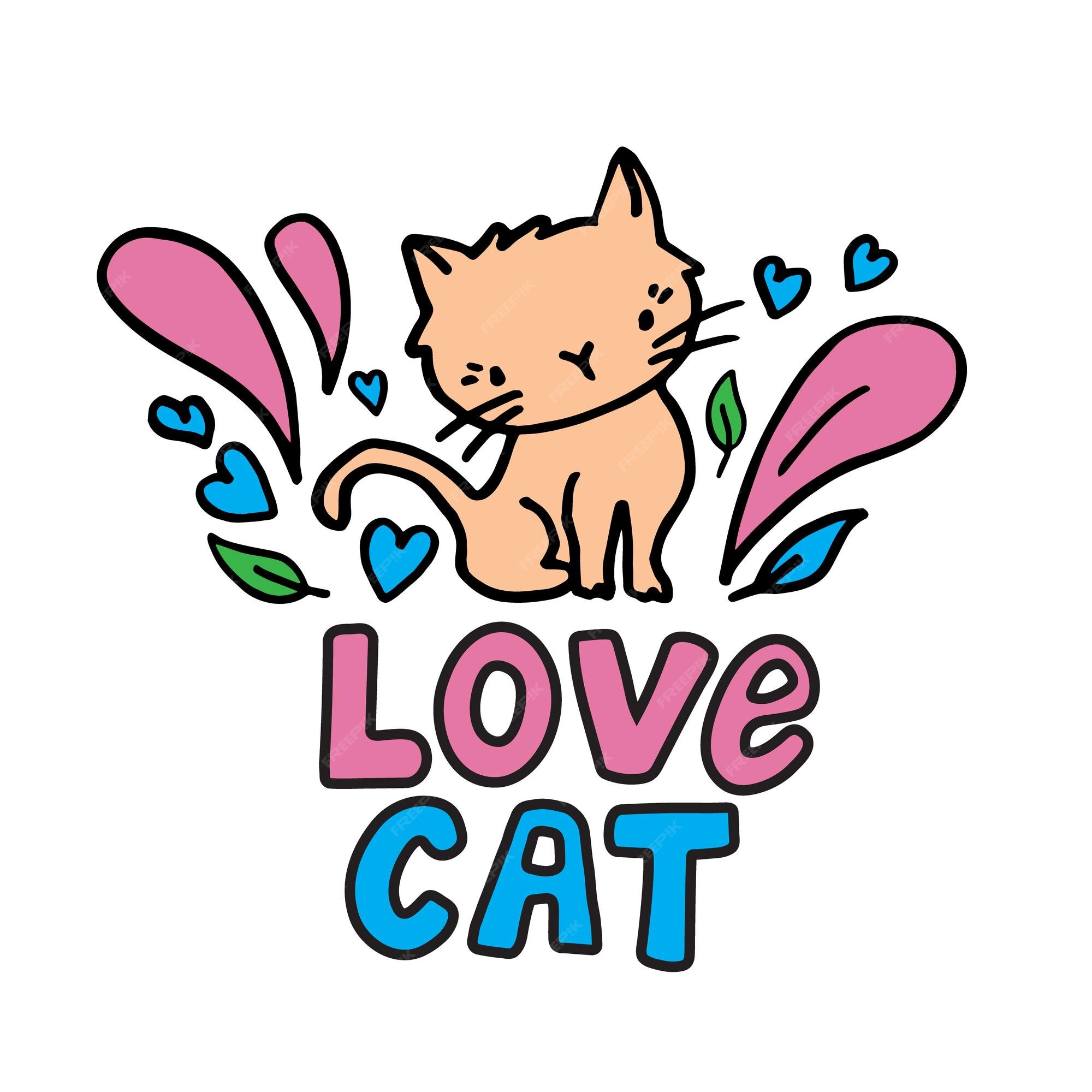 42,000+ Cat Love Stock Illustrations, Royalty-Free Vector Graphics & Clip  Art - iStock