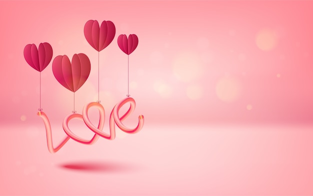 Vector illustration of love and valentine day