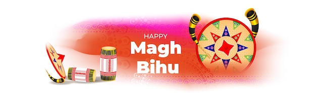 Vector illustration of Magh Bihu Assamese New Year