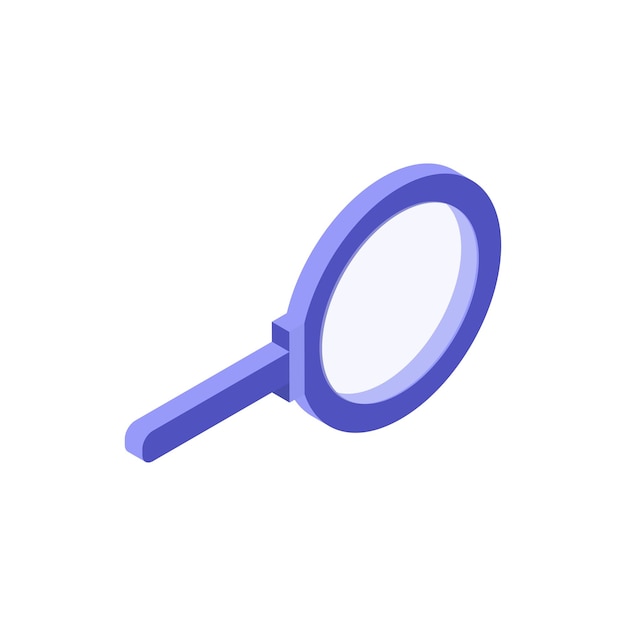 Vector vector illustration of magnifying glass icon