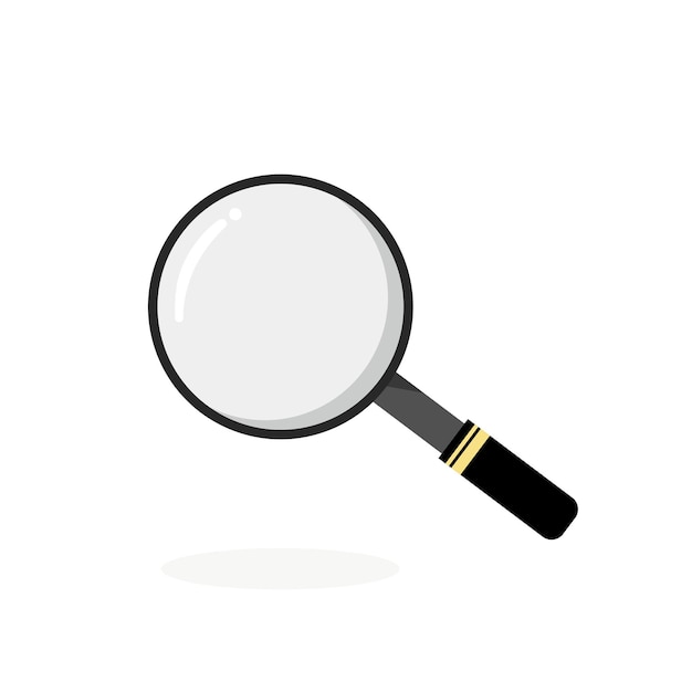 Vector illustration of a magnifying glass