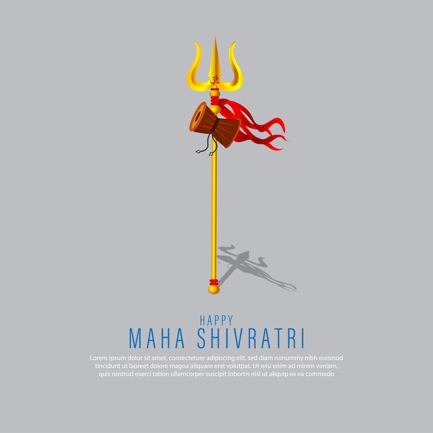 Vettore illustrazione vettoriale del festival maha shivratri