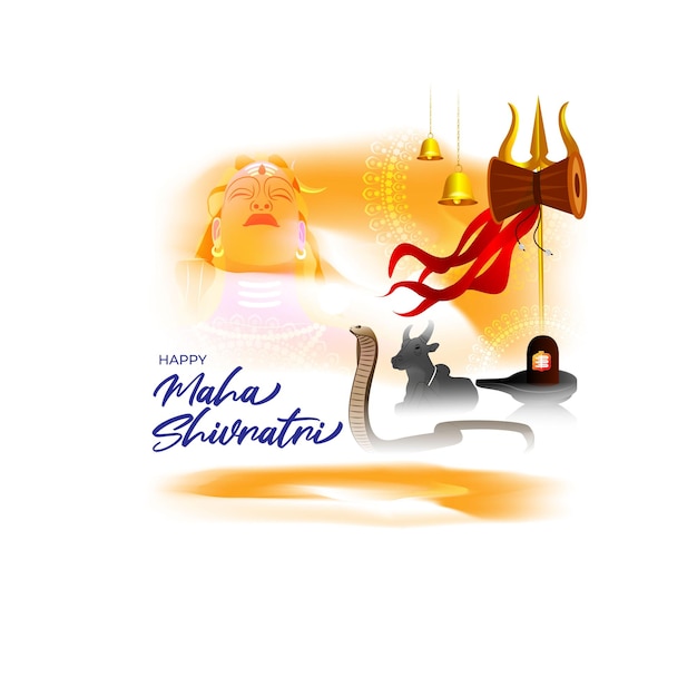 Vector illustration of maha shivratri festival