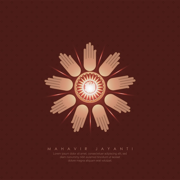 Vector illustration of Mahavir Jayanti Celebration.