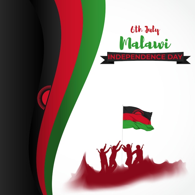 Illustrazione vettoriale per il giorno dell'indipendenza del malawi