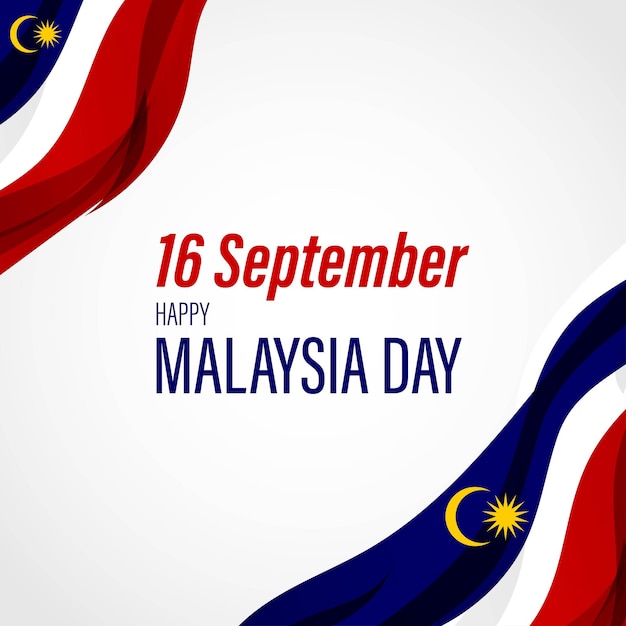 Vector illustration of Malaysia Day banner