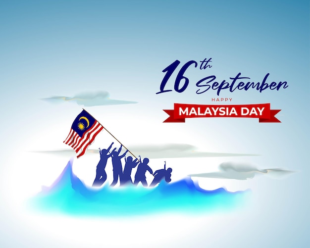 Vector illustration of Malaysia Day banner