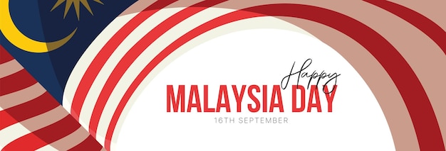 Vector illustration of Malaysia day banner