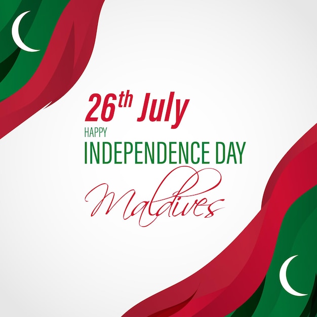 Vector illustration for Maldives Independence Day