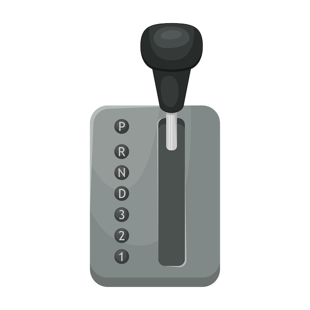 Vector illustration of a manual transmission. Car device. Simple style