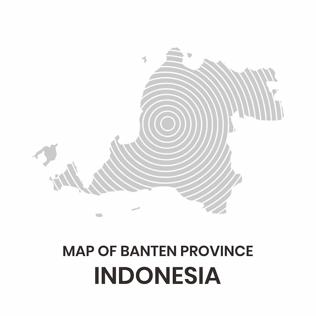 vector illustration map of Banten