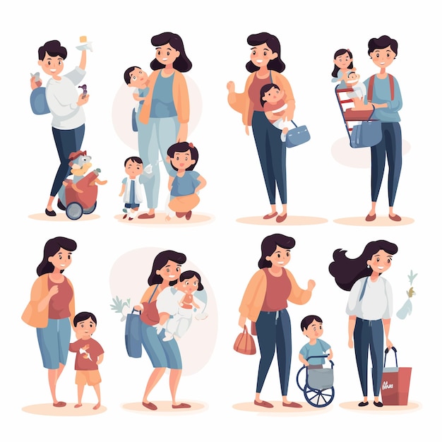 Vector vector_illustration_material_parenting_childcare