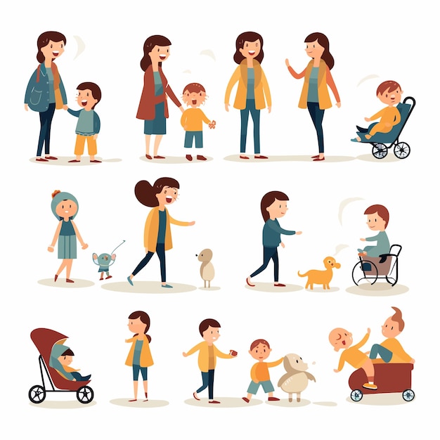 Vector vector_illustration_material_parenting_childcare