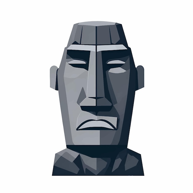 Premium Vector  Vector illustration of moai statue moai towering statue  are stone shaped large head