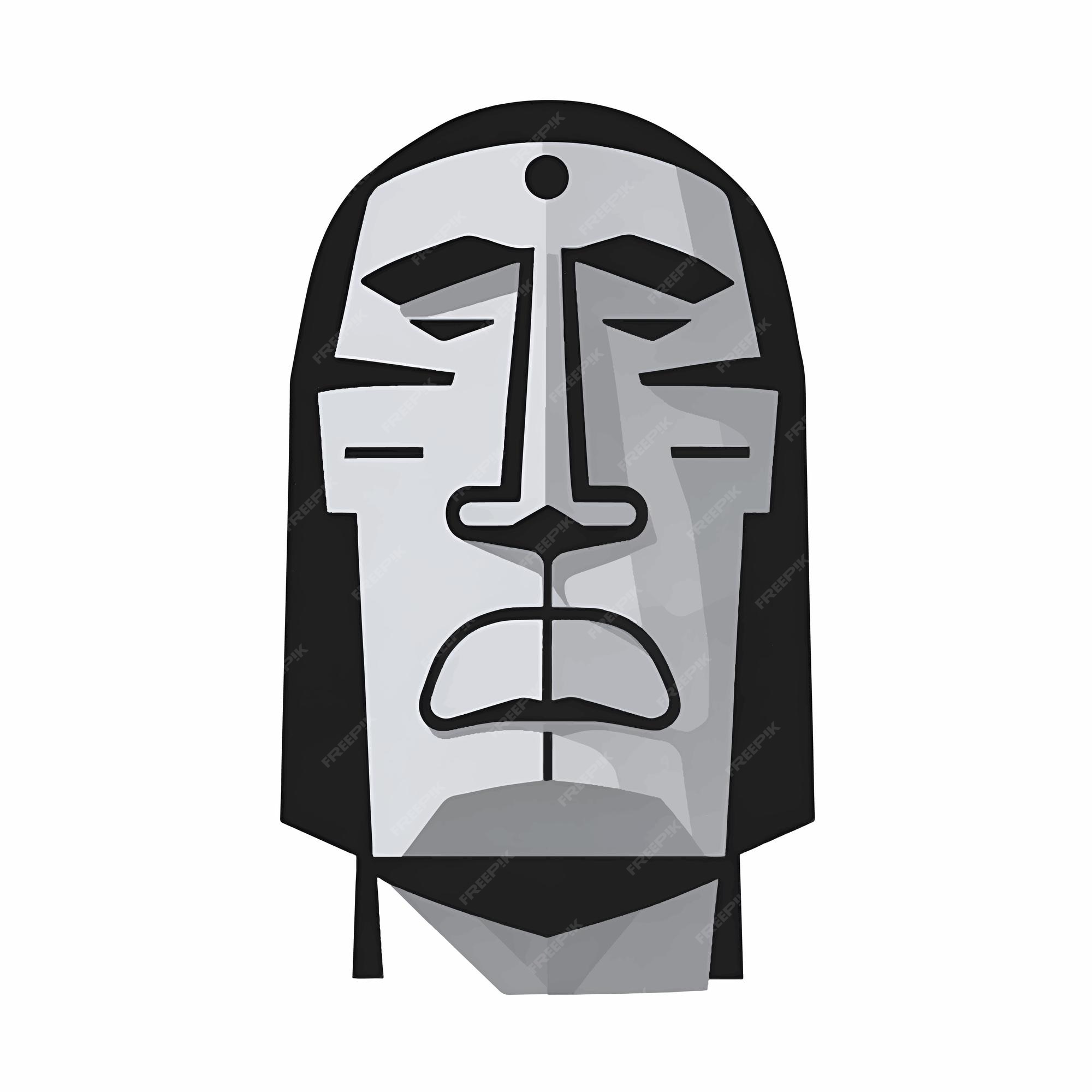 Premium Vector  Vector illustration of moai statue moai towering statue  are stone shaped large head