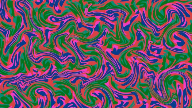 ベクトルイラストモダンなカラフルな流れの背景波の色液体の形