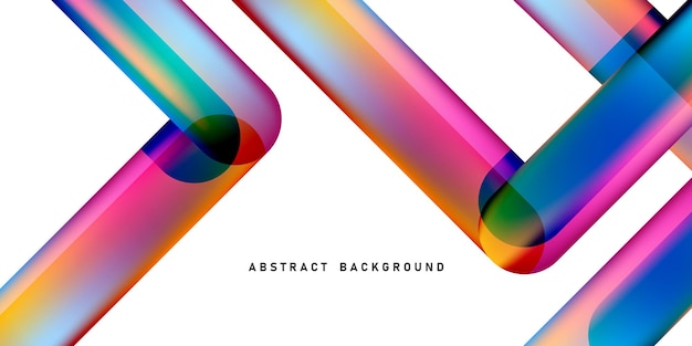 Vector illustration of modern geometric design colorful abstract background