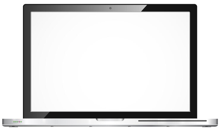 Vector vector illustration of modern laptop