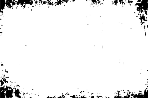 Векторная иллюстрация монохромного абстрактного бедственного наложения гранжевой текстуры на белом фоне