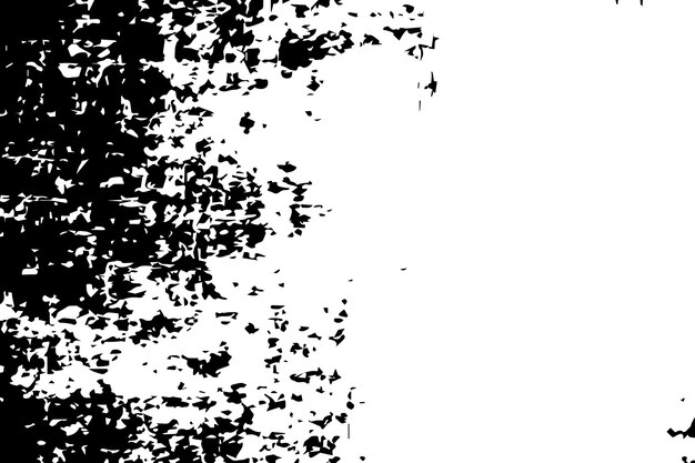 vector illustration of monochrome abstract distressed overlay grunge texture on a white background