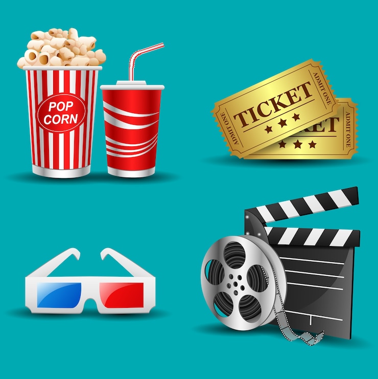 Vector vector illustration of movie icon